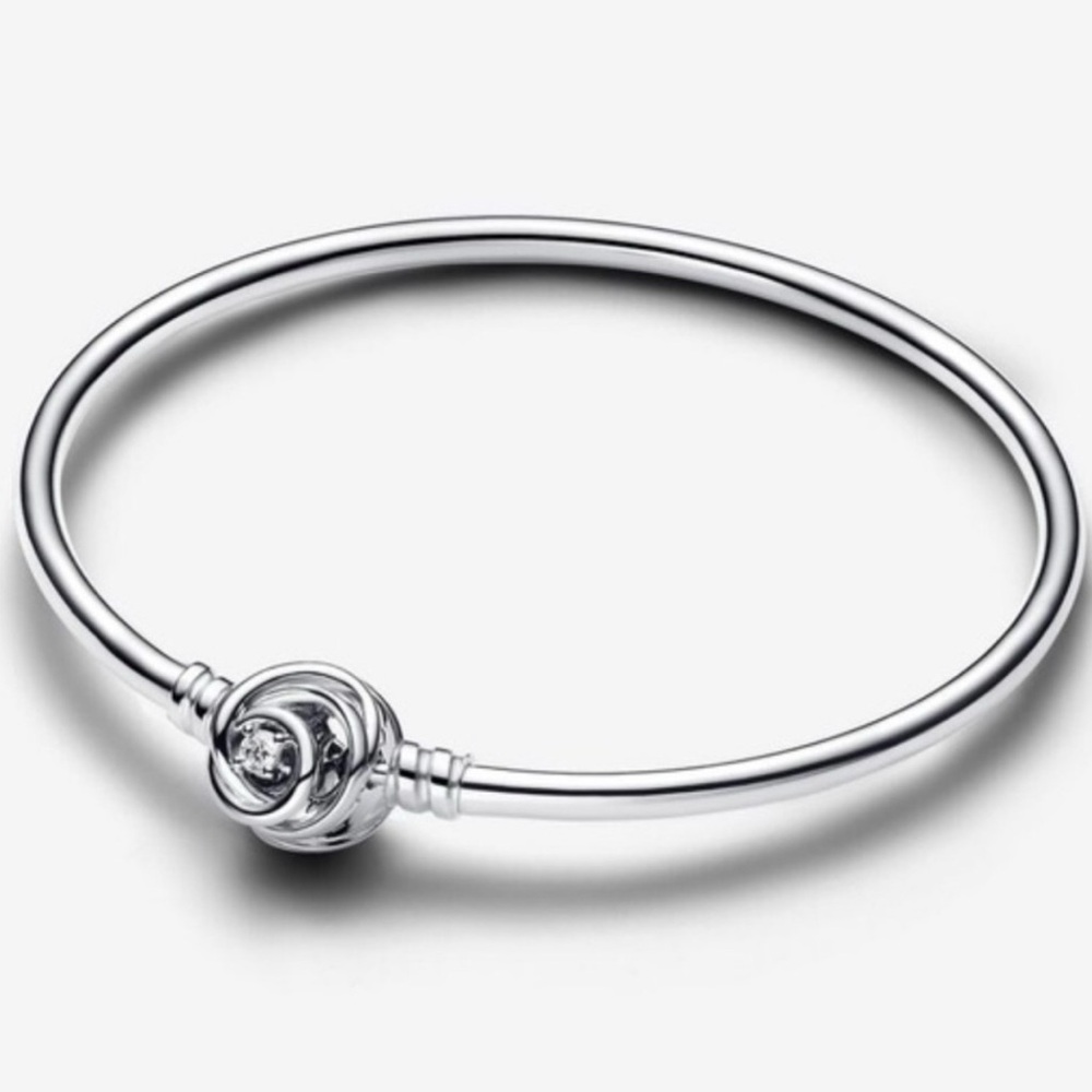 Pandora Silver Rose Bangle